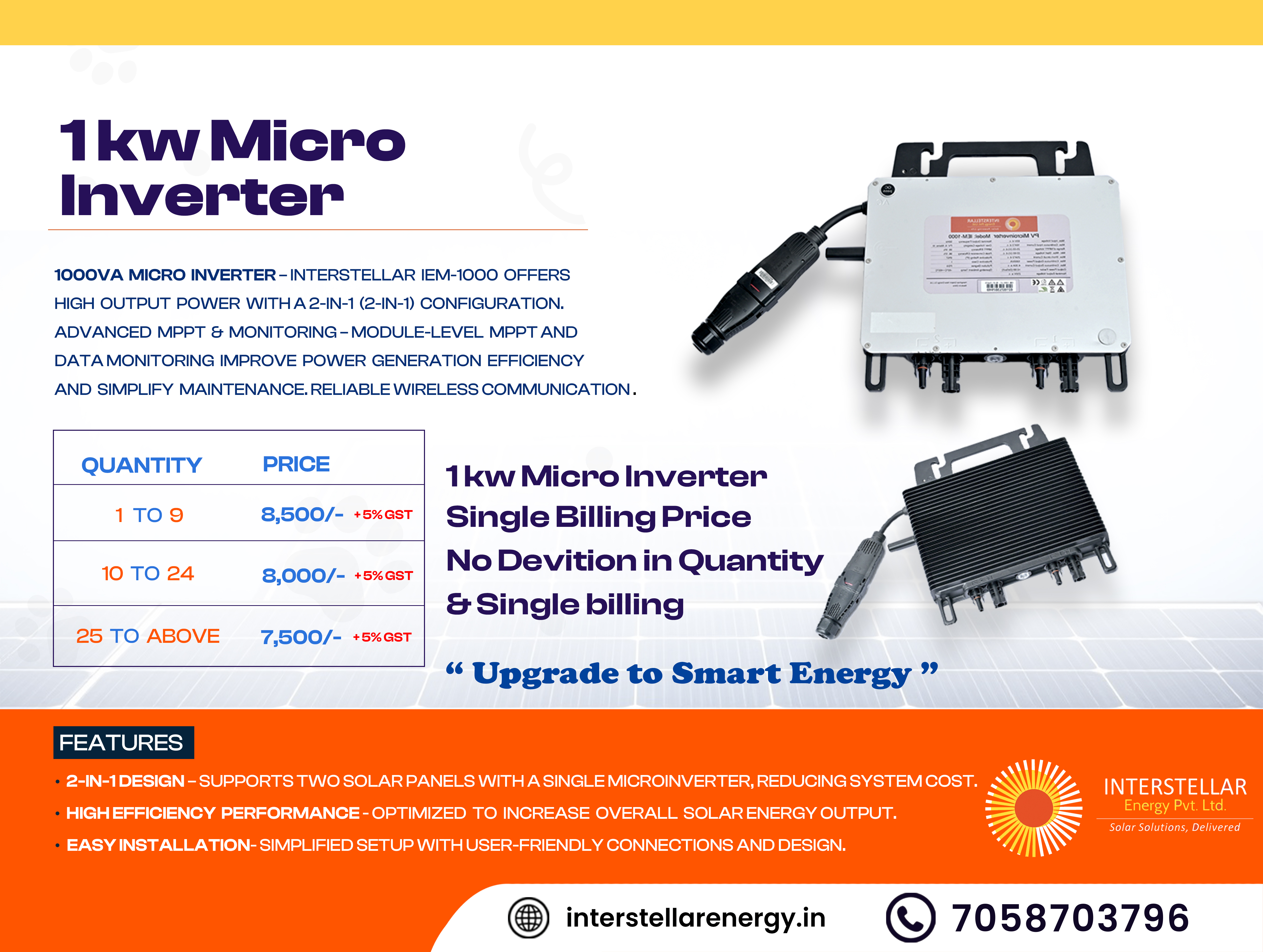 Smart Micro Inverter Interface